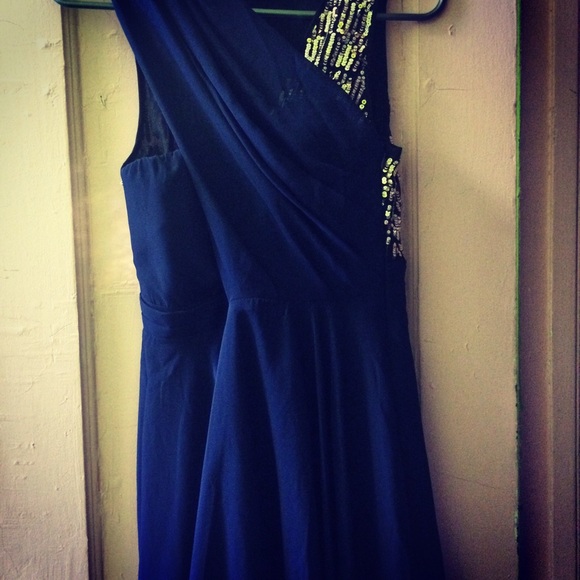 3.1 Philip Lim Target Blue Chiffon Sequin Dress