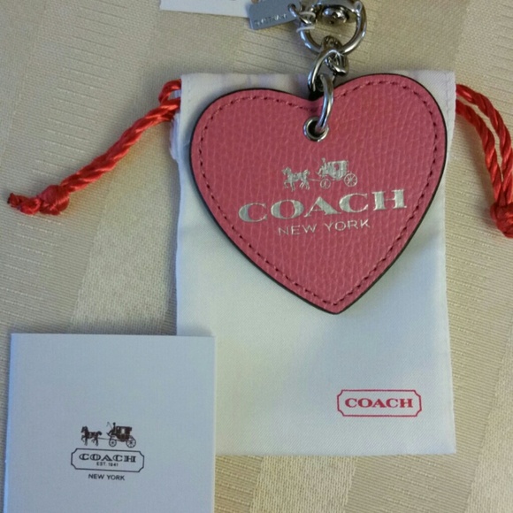 Coach Accessories - COACH HEART SHAPE KEY RING