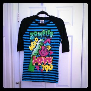 Zombie baseball T-shirt