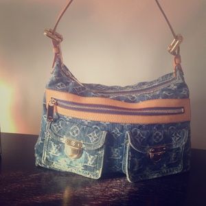 authentic Louie Vuitton denim pm