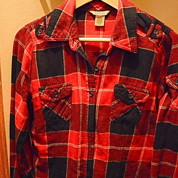 Red and Black Flannel Shirt