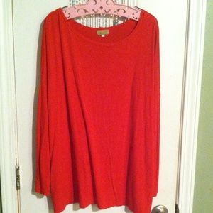 Red Long-Sleeve Piko