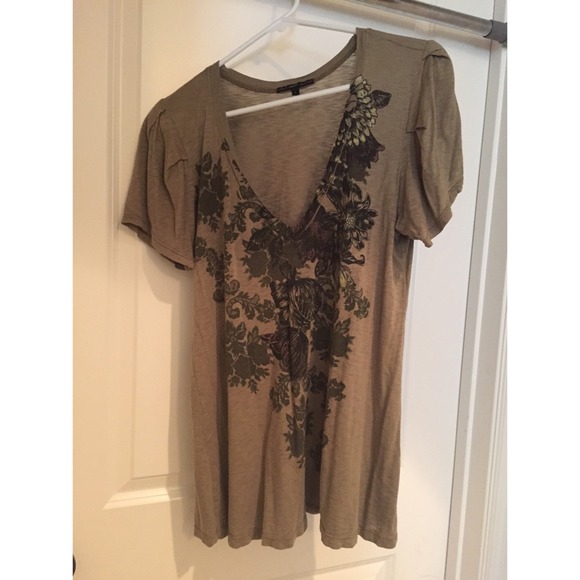 SOLD Deep V Floral Top