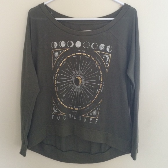 Long sleeve high low shirt