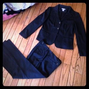 Ann taylor suit black 8p
