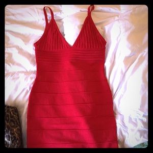 Sexy red bandage dress