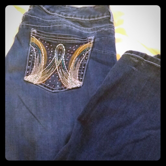 Wrangler booty up jeans with bling