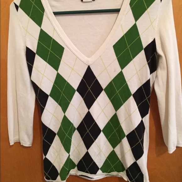 J.Crew argyle sweater