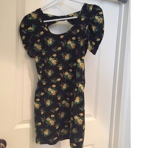 SOLD Black floral top