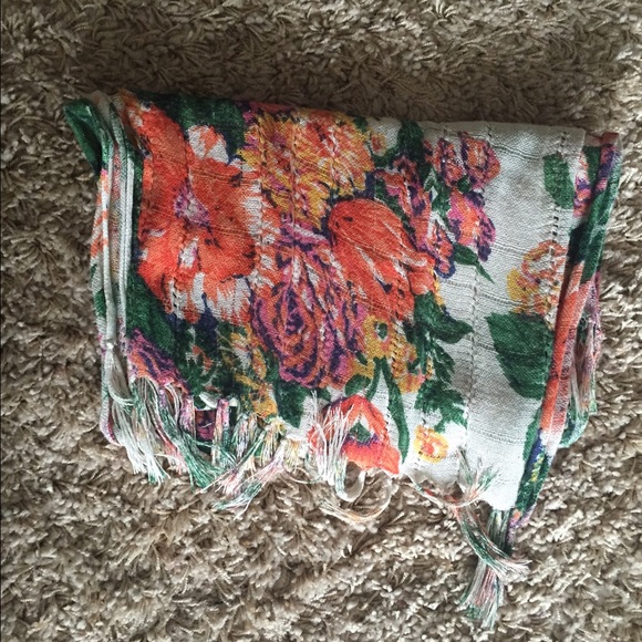 SOLD Floral scarf