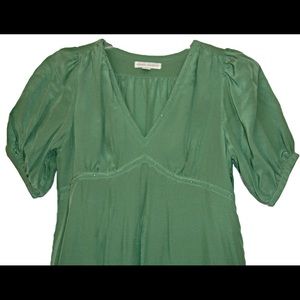 Banana Republic Green V-Neck Dress