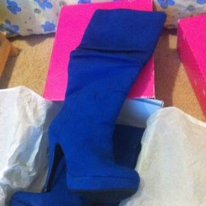 Colbalt blue boots