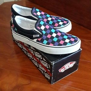 Multicolor Checkered Classic Slip-On