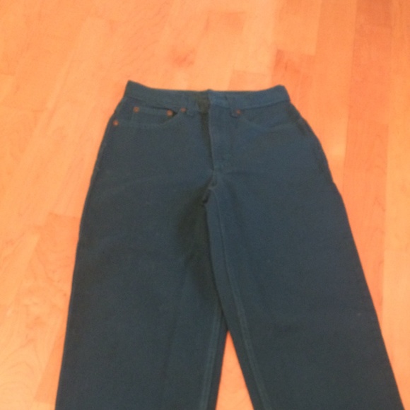 Jeanology size 2 teal jeans