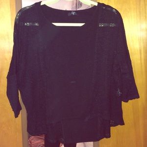 Black Aqua knit sweater