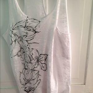 White roxy tank