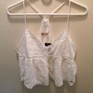 cute eyelet crop tank from Hollister