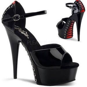 😈Corset Laced Platform Heels