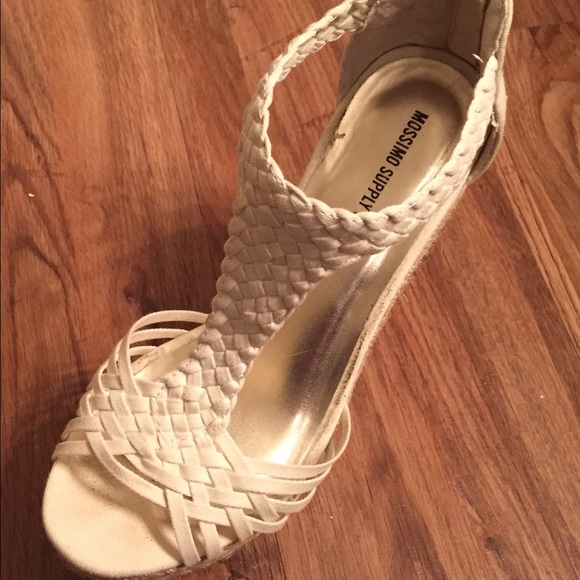 Mossimo Linen and Burlap wedges