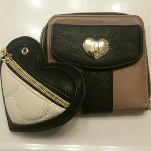 Betsy Johnson wallet and coin case bundle