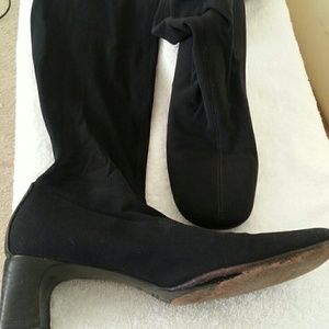 Gucci black nylon and spandex boots