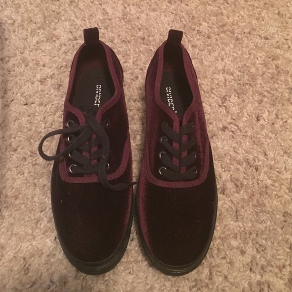 H&M platform velvet sneakers