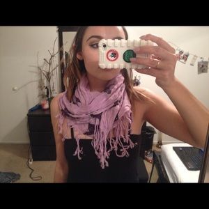 Purple butterfly scarf