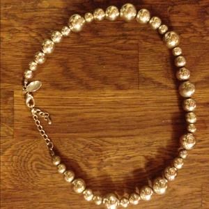 Whitehouse black market silver beaded necklace