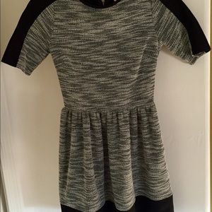 Black and white skater dress