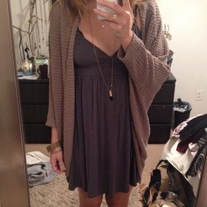 Brown cardigan