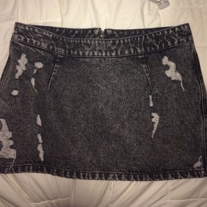 topshop denim skirt