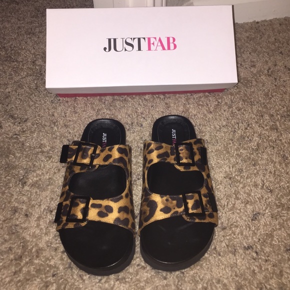 Leopard Birkenstock sandals