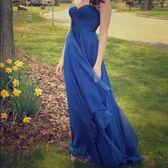 Strapless prom dress