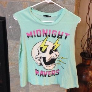 Midnight Ravers cropped tank