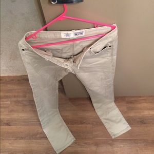 Khaki skinny jeans