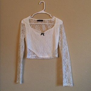 NastyGal Lace Crop Top