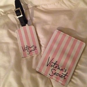 Victoria's Secret Luggage Tag and Passport Holder