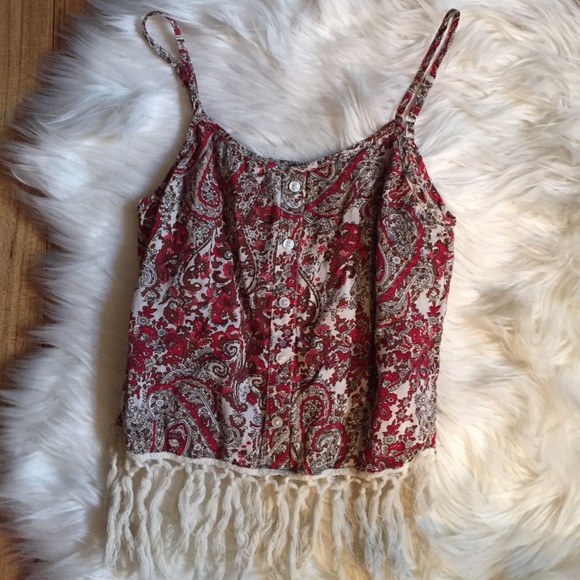 Cropped tassel boho top - Picture 1 of 3