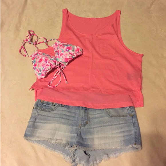 Pink Cropped Tank