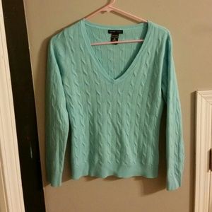 Baby blue v-neck sweater