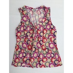 Boden floral cotton tank top