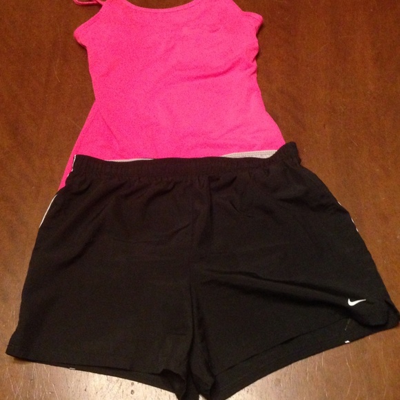Reserved Black Women's Nike gym shorts; size M