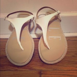 Elle off-white sandals.