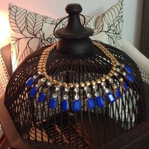 Cobalt blue statement necklace