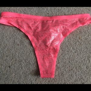 Victoria's Secret sparkly pink thong