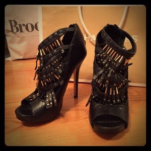 Aldo fringe tassel heels