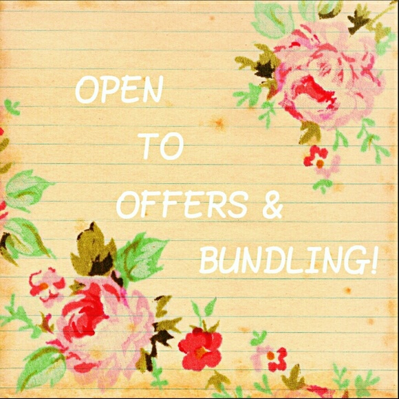 I'm open to offers and bundling!