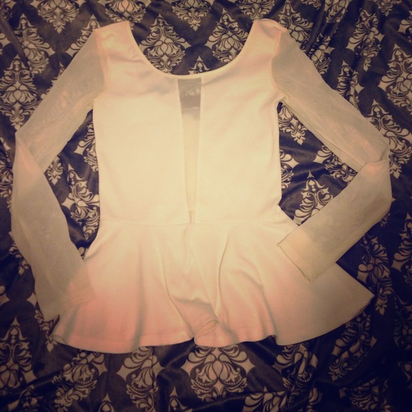 White peplum