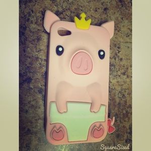 Pig with Crown Iphone 4/4s Case