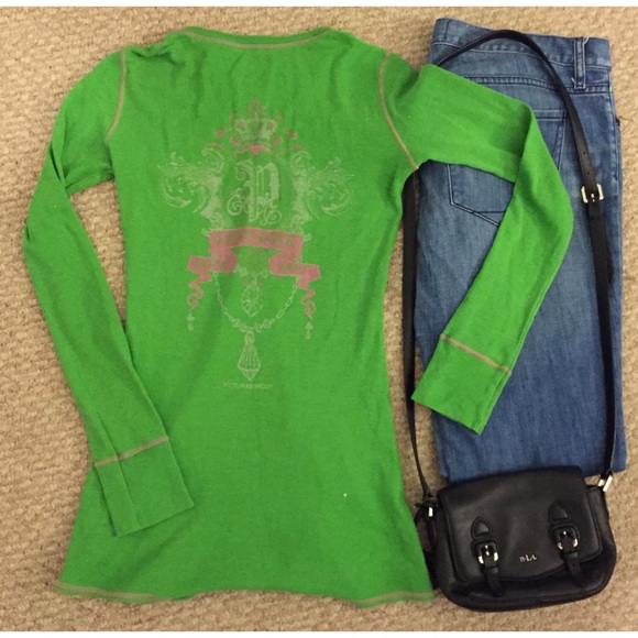 PINK Victoria's Secret Tops - LOWEST PRICE ⬇️ VS PINK waffle shirt with Crest